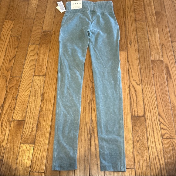 NWT Aeropostale Athletic Running Leggings Ultra High Rise Womens Size XS Green - Picture 3 of 5